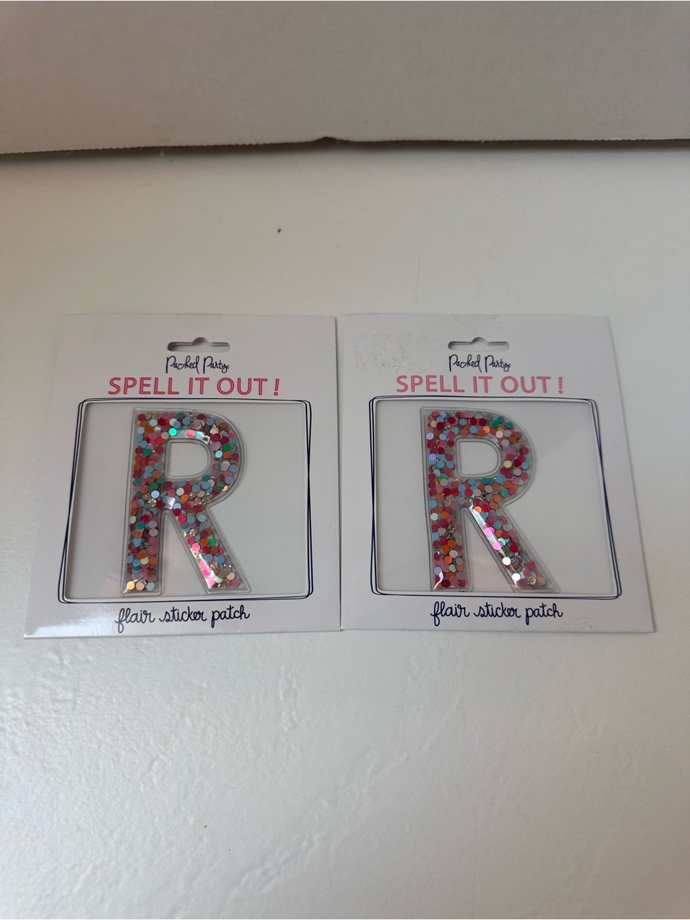 Letter R Glitter Stickers